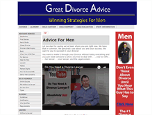 Tablet Screenshot of greatdivorceadvice.com